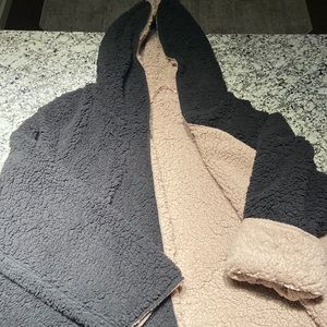 Womens Reversible Sherpa Jacket